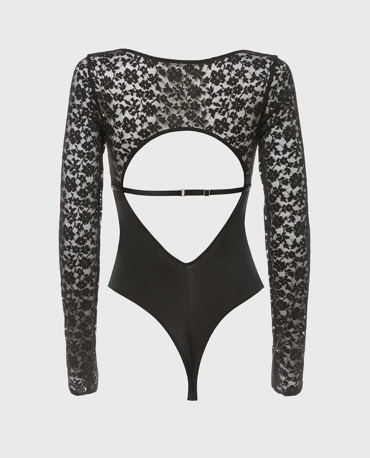 After Hours Longsleeve Bodysuit in Tuxedo Black - Image 5