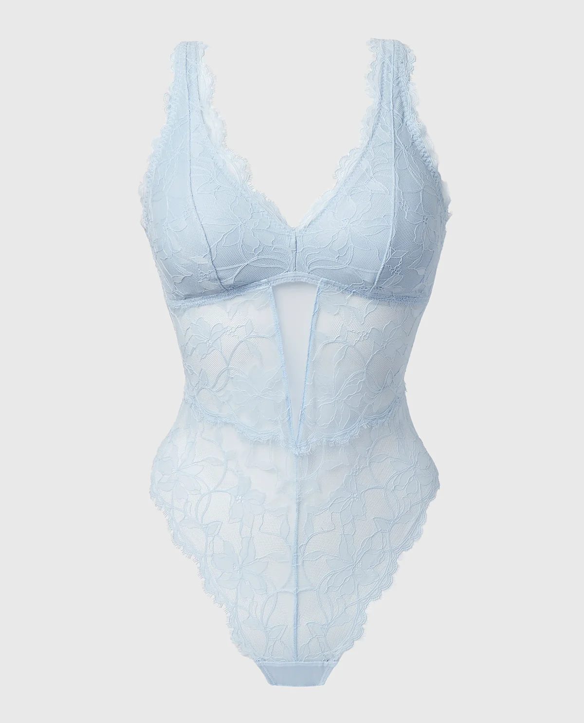Afterglow Lace Bodysuit with Removable Pads in Skyway - Image 4