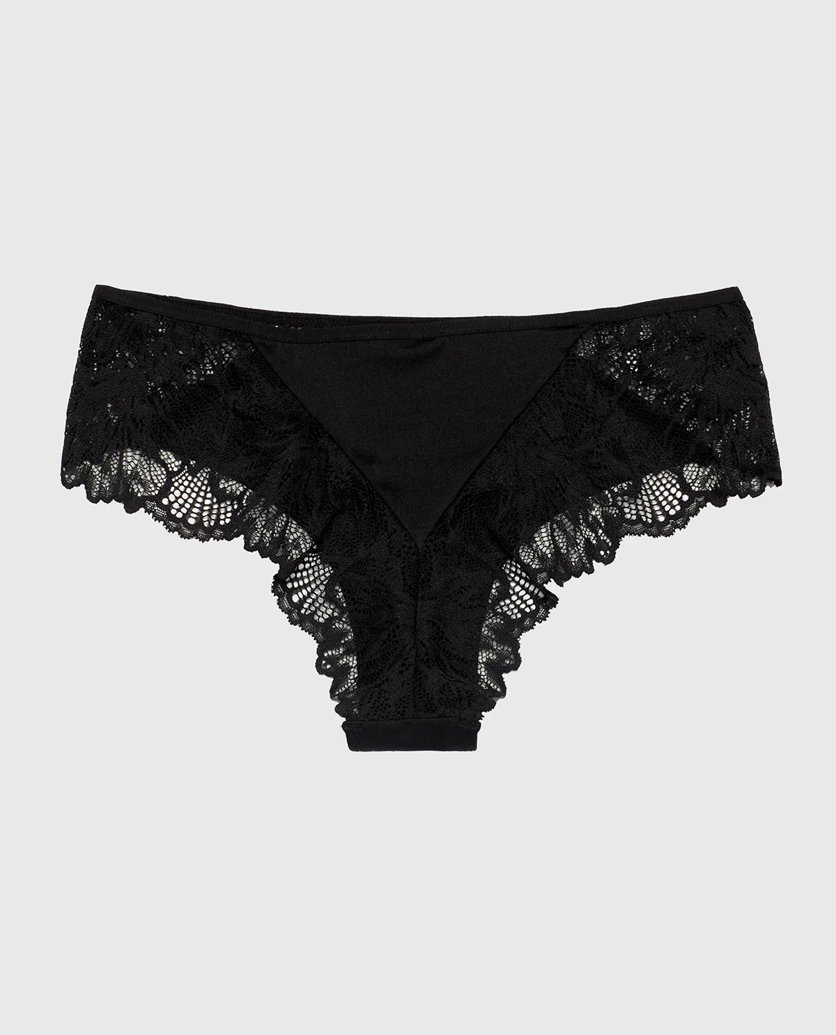Allover Lace Cheeky Panty in Tuxedo Black - Image 5