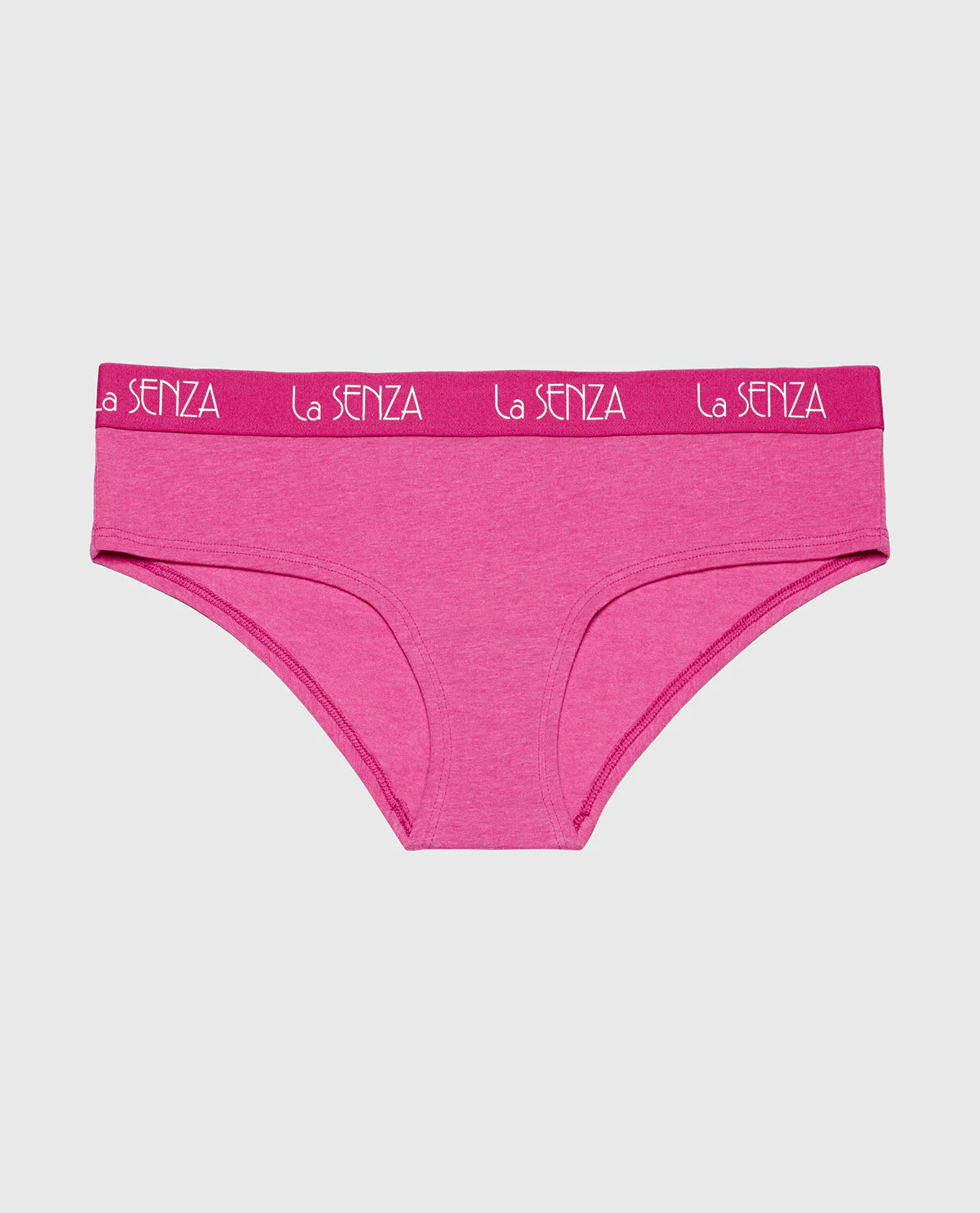 Art Deco Logo Hipster Panty in Fuchsia Red Heather - Image 4