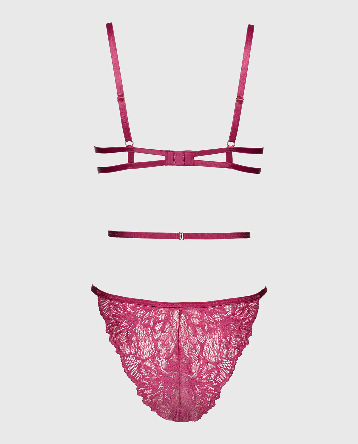 Barely There Unlined Bodysuit in Electric Rouge - Image 5