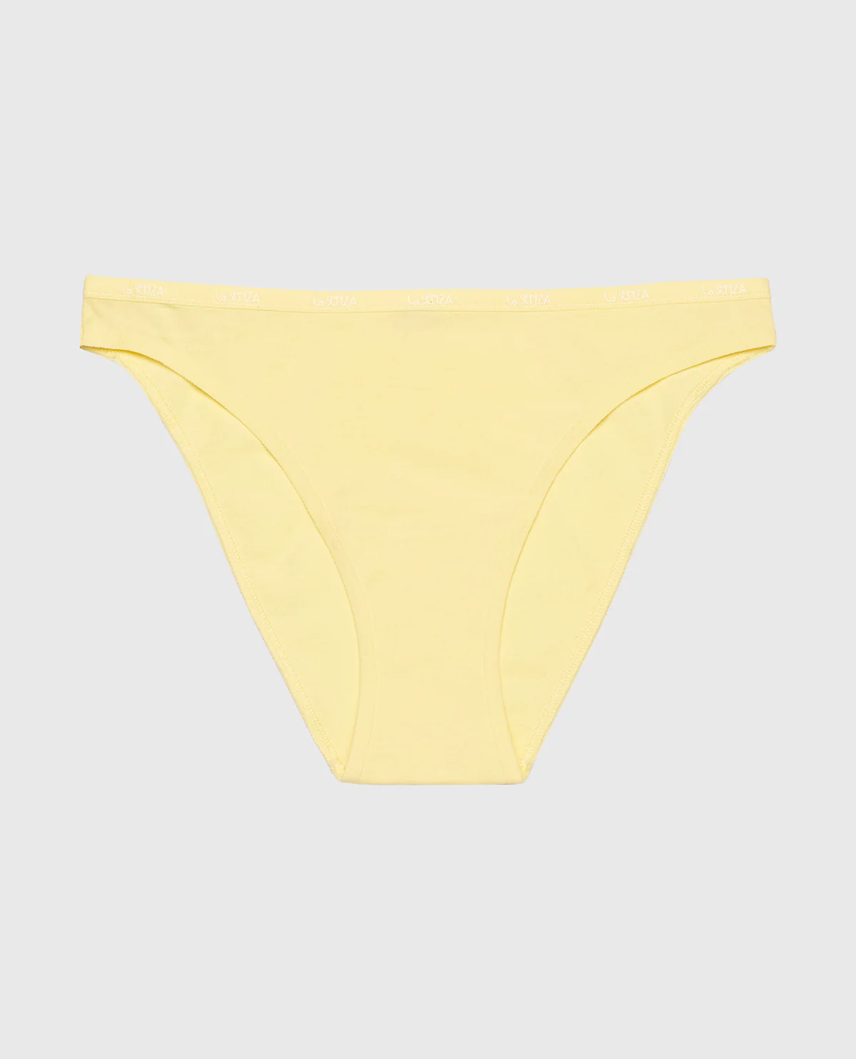 Bikini Panty with Logo Trim in Mellow Yellow - Image 4