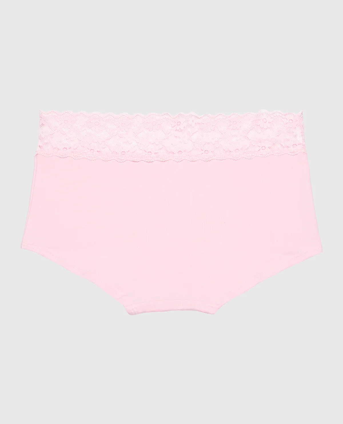 Boyshort Cotton Panty With Lace Trim in Sweet Dream - Image 5