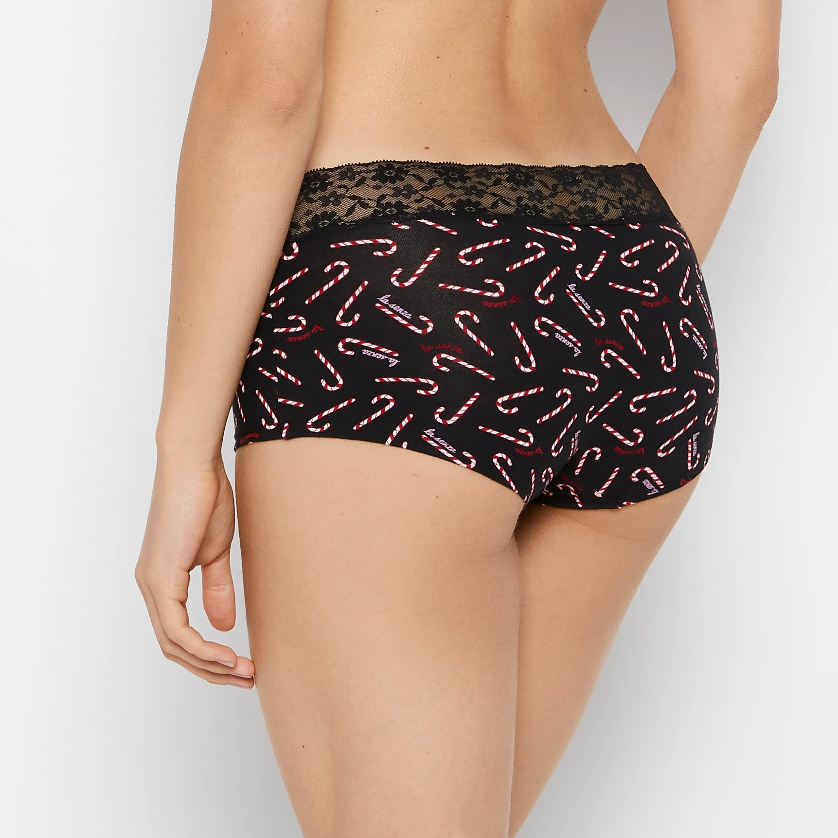 Boyshort Panty in Cute Candy Canes - Image 3