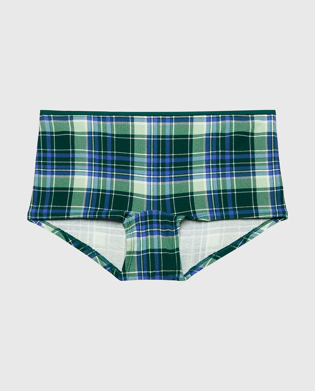Boyshort Panty in Evergreen Plaid - Image 4