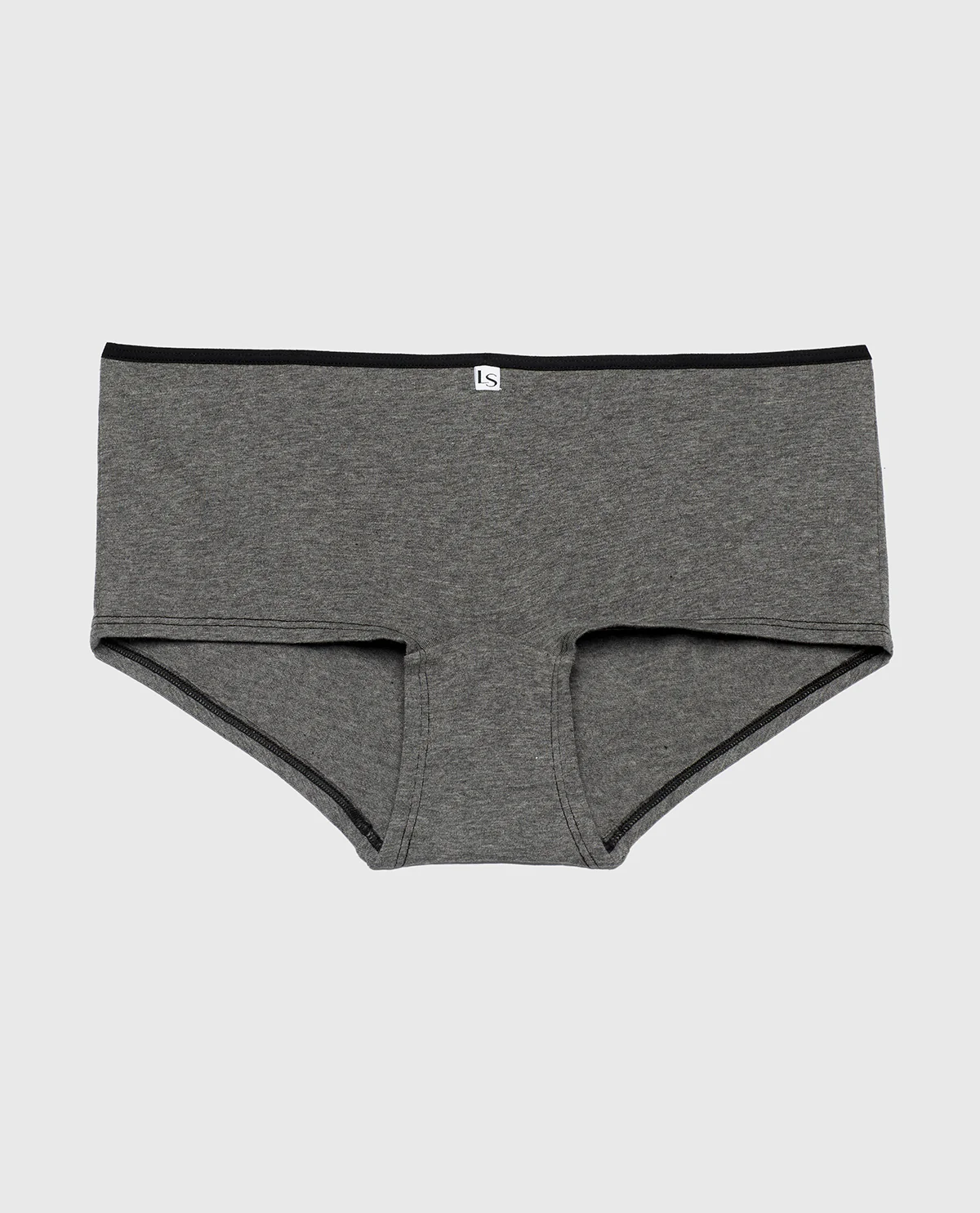 Boyshort Panty in Tuxedo Heather
