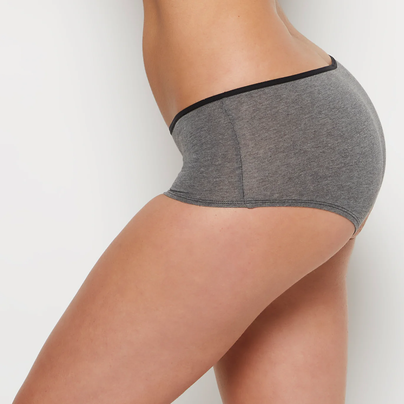 Boyshort Panty in Tuxedo Heather - Image 3