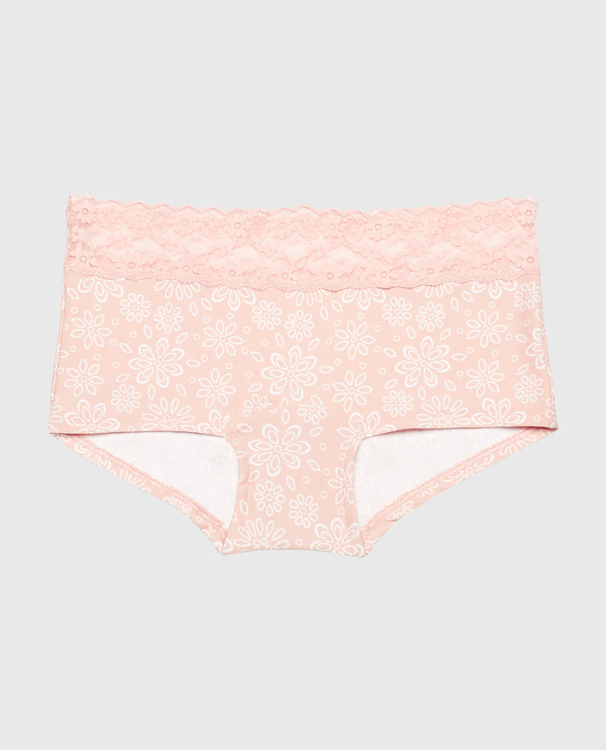 Boyshort Panty in Western Floral Pink - Image 4