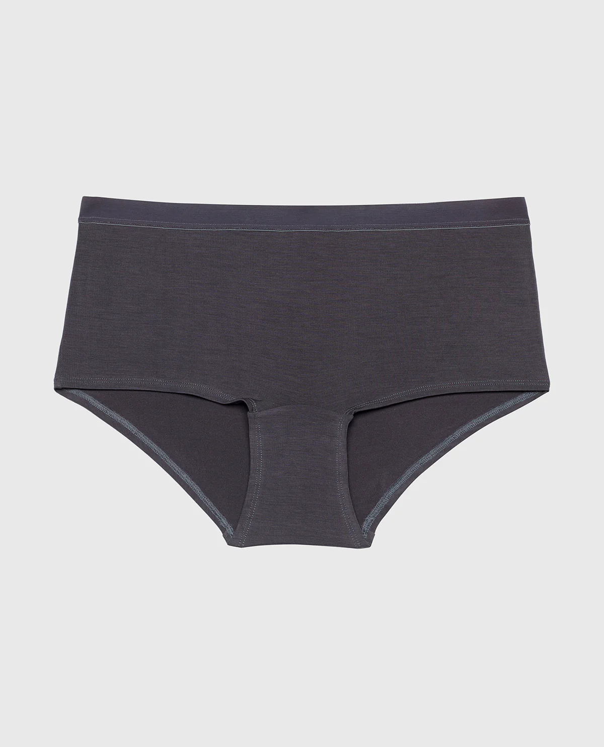 Boyshort Panty With Vanishing Trim in Ebony - Image 4