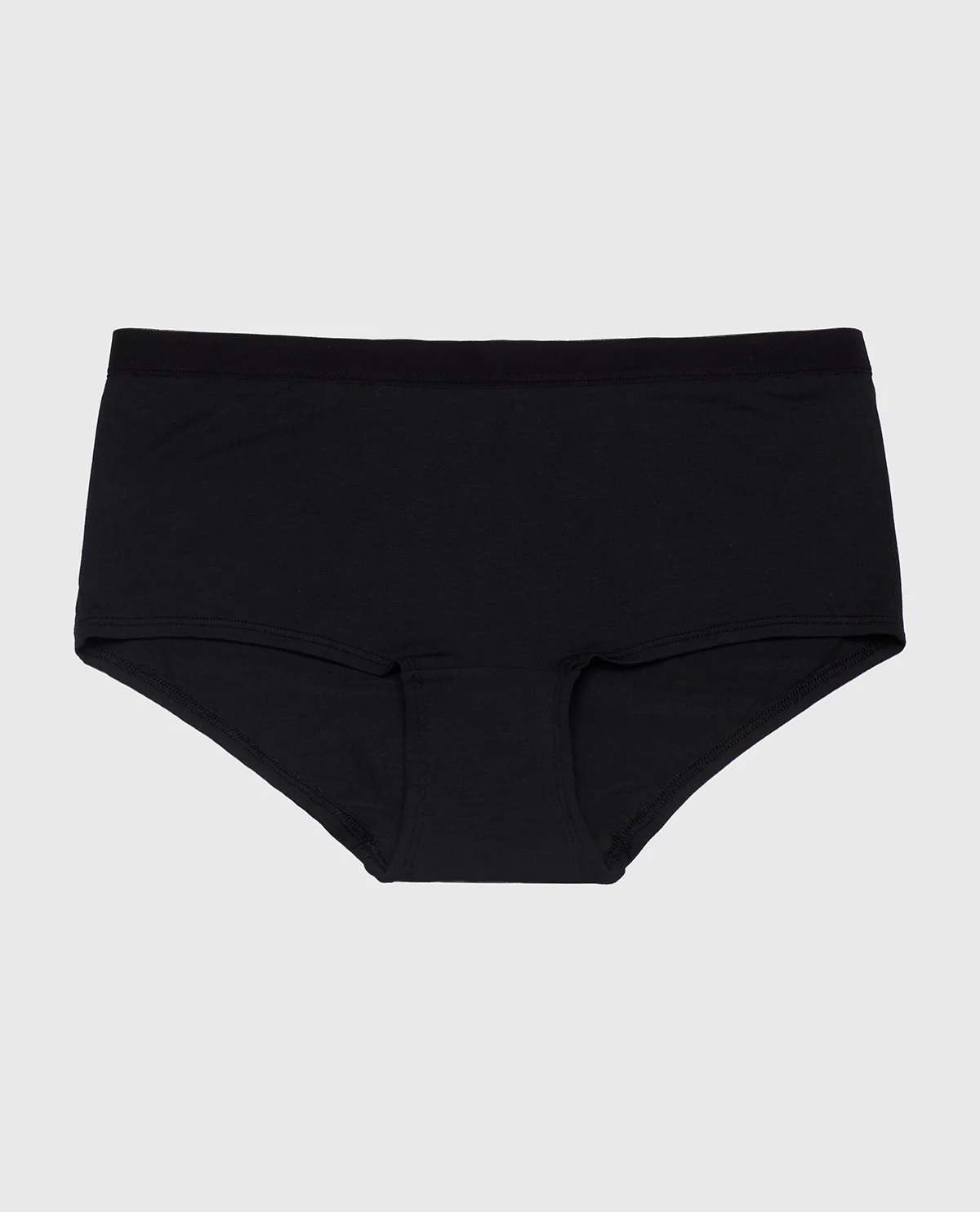 Boyshort Panty with Vanishing Trim in Tuxedo Black - Image 4
