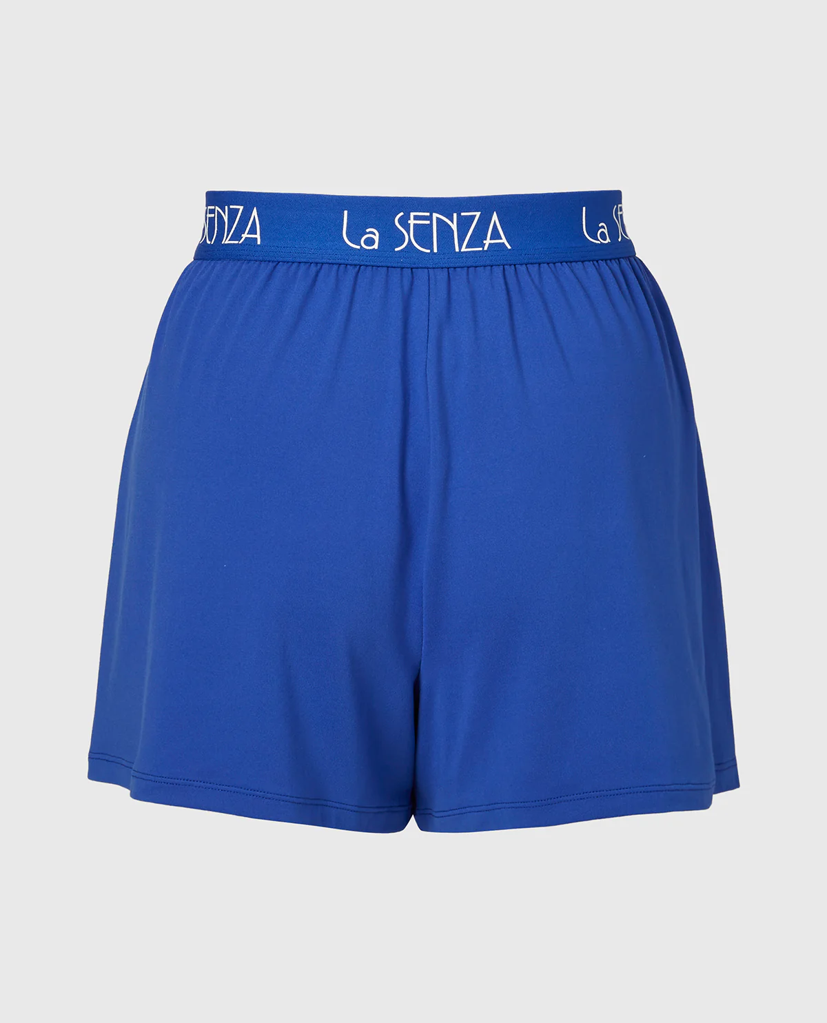 Brush Jersey Shorts with art deco logo in Dazzling Blue - Image 5