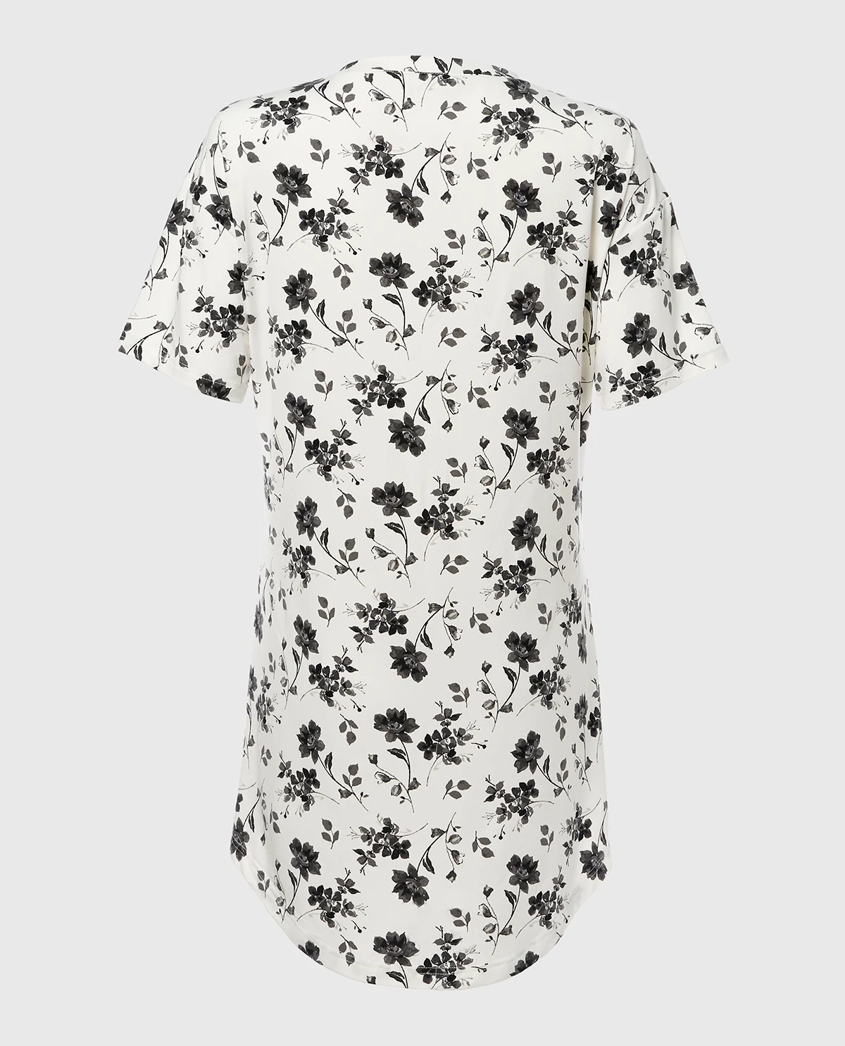 Brushed Jersey Sleep Shirt in Medium Goddess Floral - Image 5