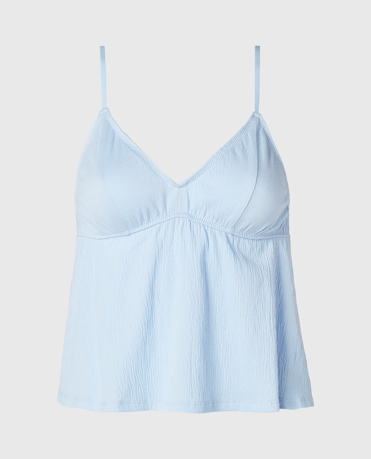 Casual Sleep Textured Knit Tank in Skyway - Image 5