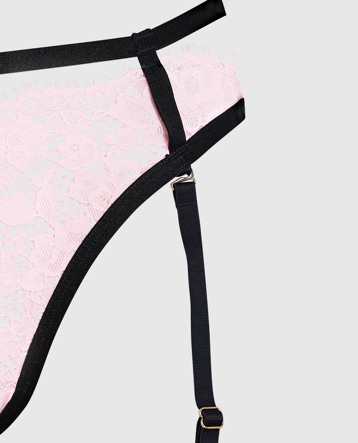Cheeky Panty with Garter in Pink-A-Boo - Image 6