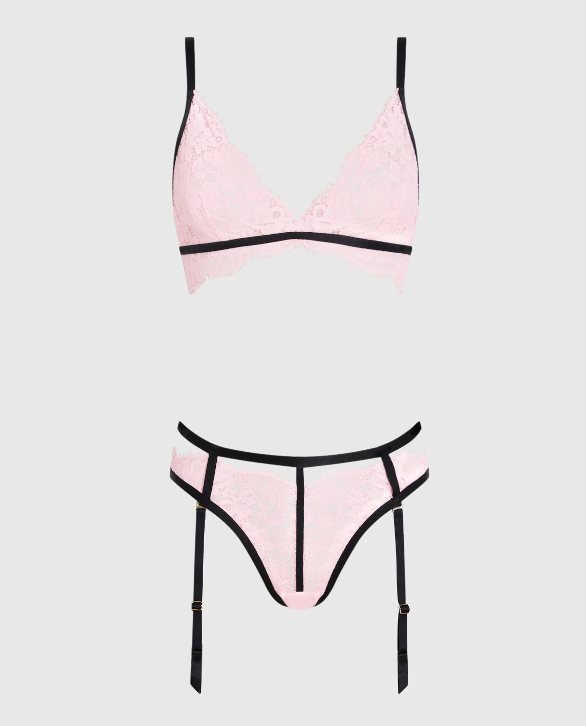 Cheeky Panty with Garter in Pink-A-Boo - Image 8