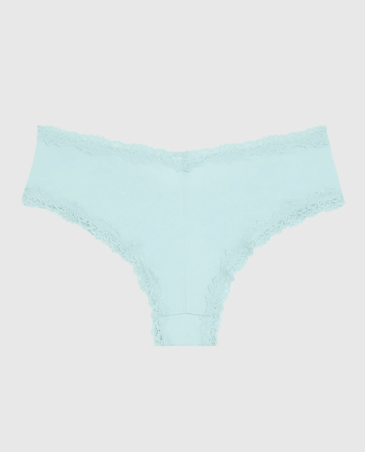 Cheeky Panty with Lace Trim in Vista Blue - Image 2