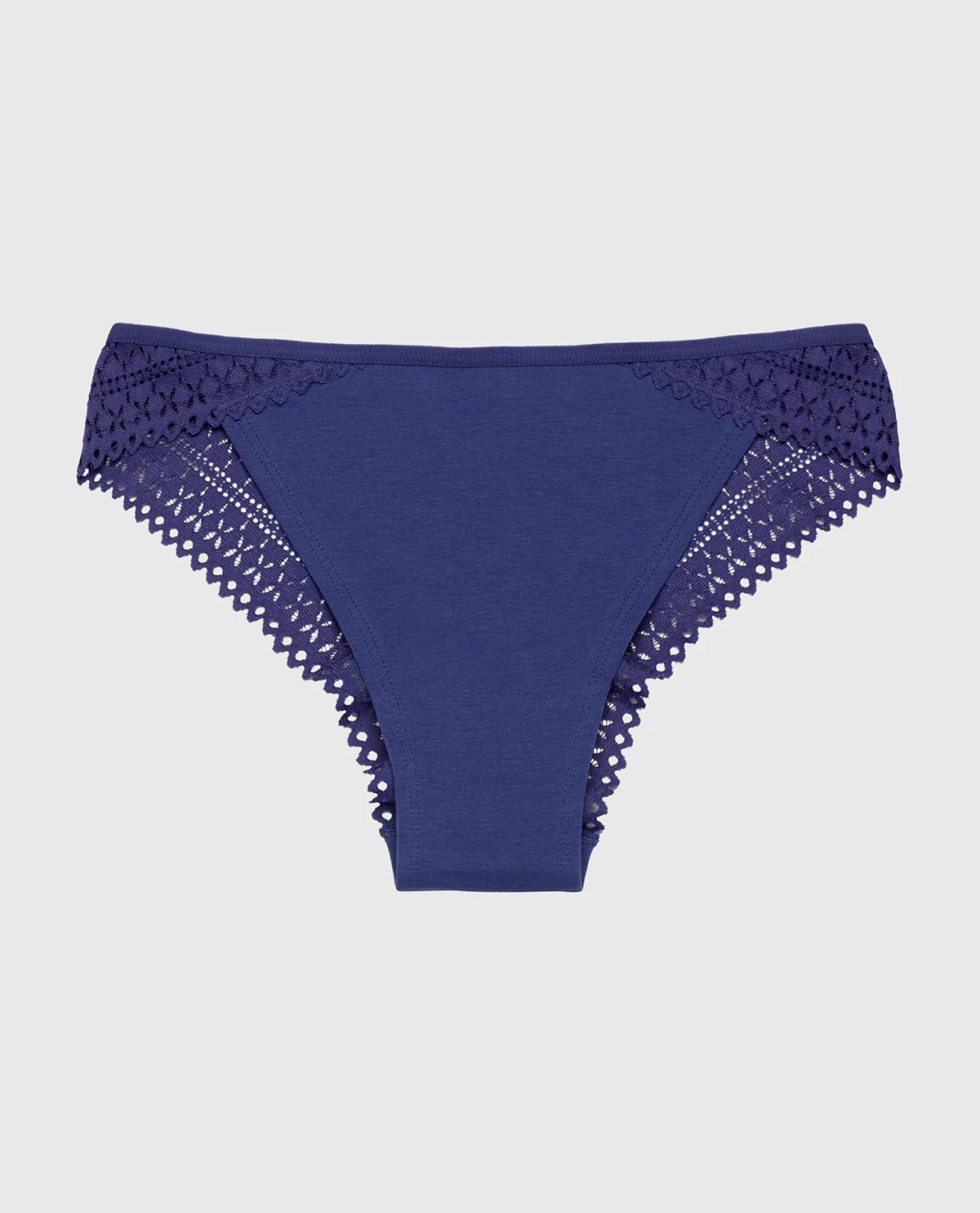 Cheeky Panty with Lace Trim in Dusk Blue - Image 4