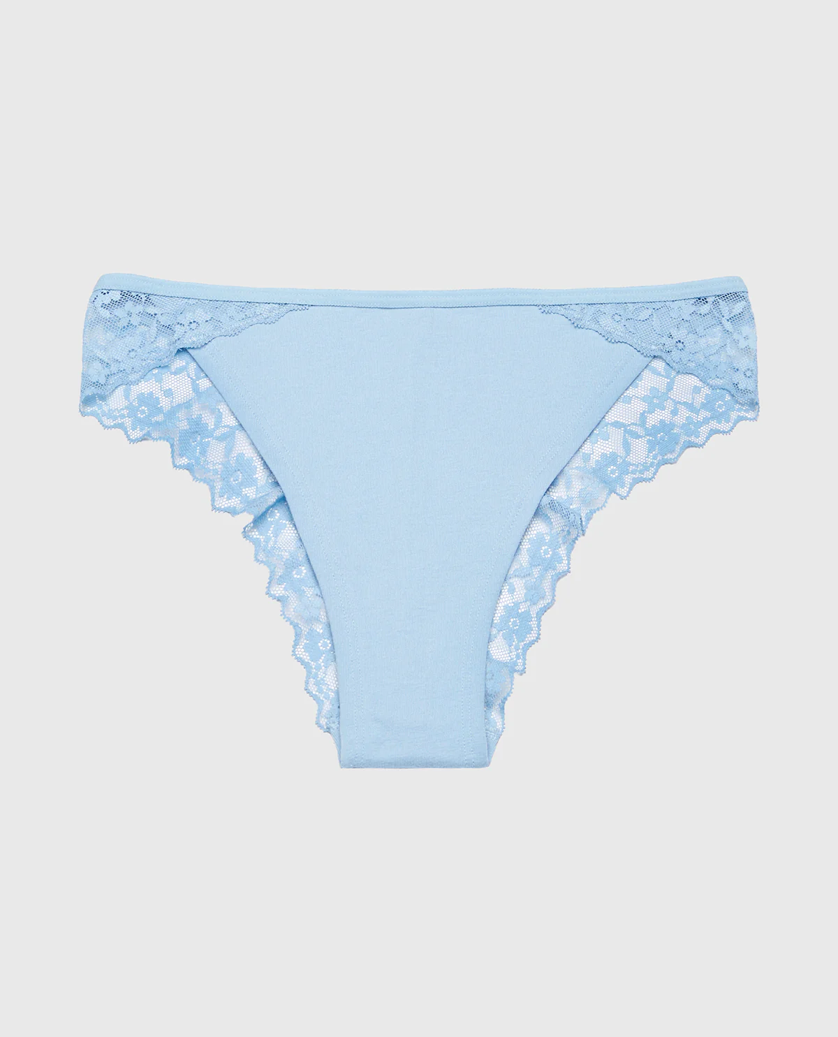 Cheeky Panty With Lace Trim in Glacier Lake - Image 5
