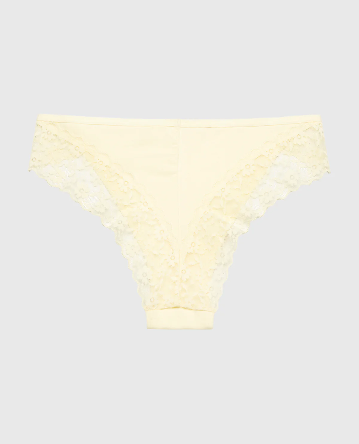 Cheeky Panty With Lace Trim in Lemon Icing - Image 5