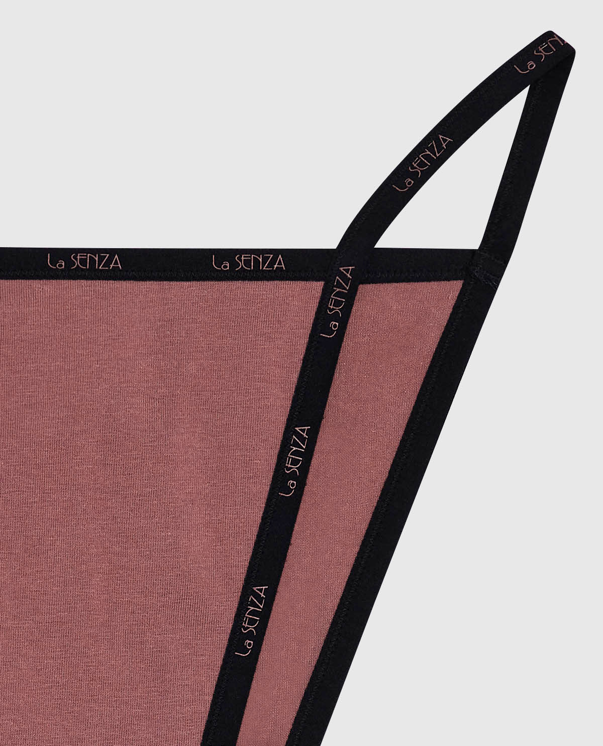 Cheeky Panty with Logo Trim in Dusty Cedar - Image 6