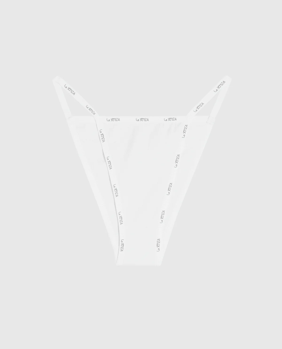 Cheeky Panty with Logo Trim in Ivory - Image 4