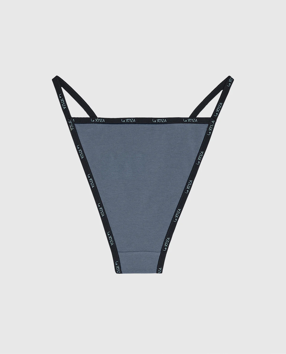 Cheeky Panty with Logo Trim in Stormy Weather - Image 5