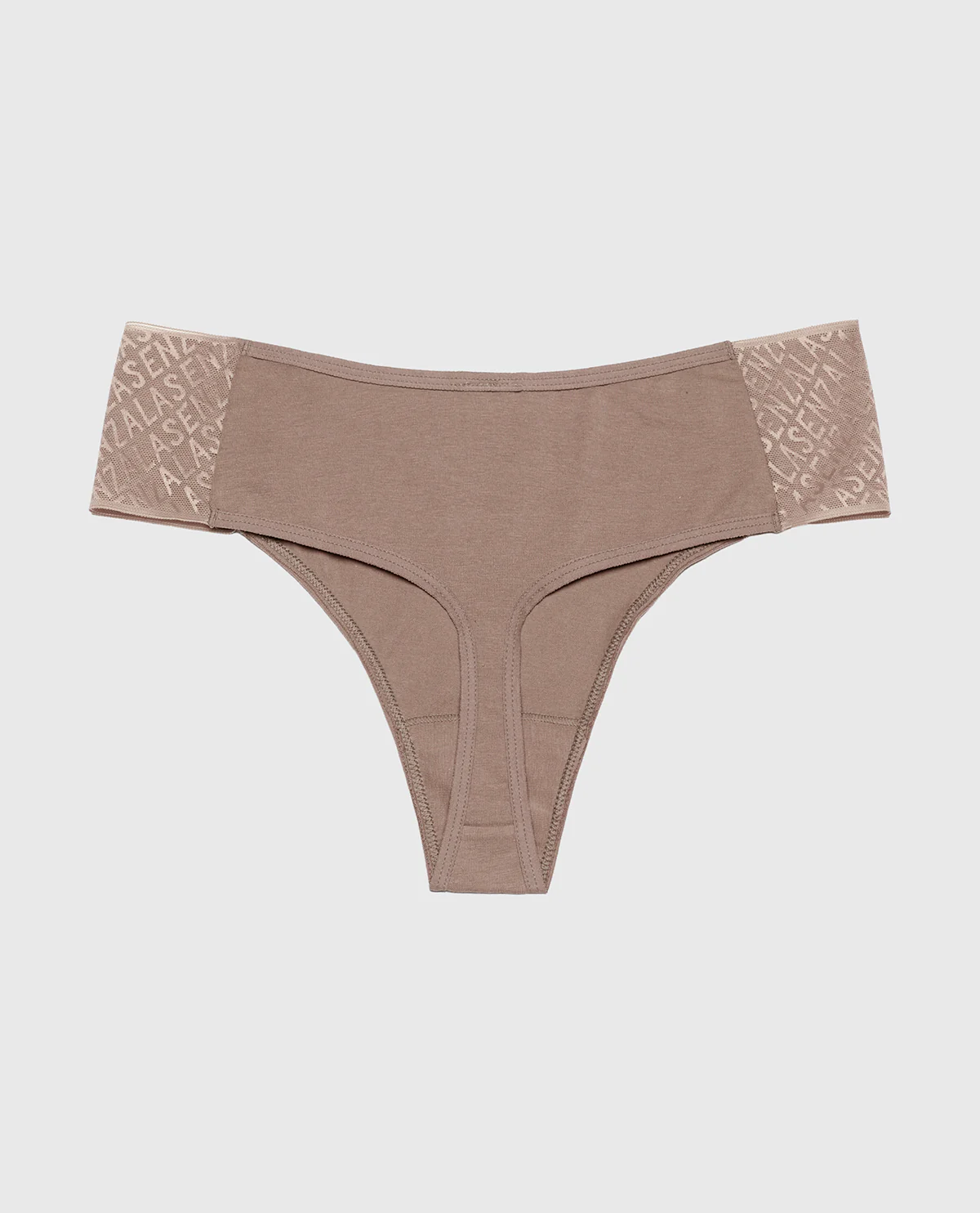 Cheeky Thong Panty with Logo in Leafless Tree - Image 5