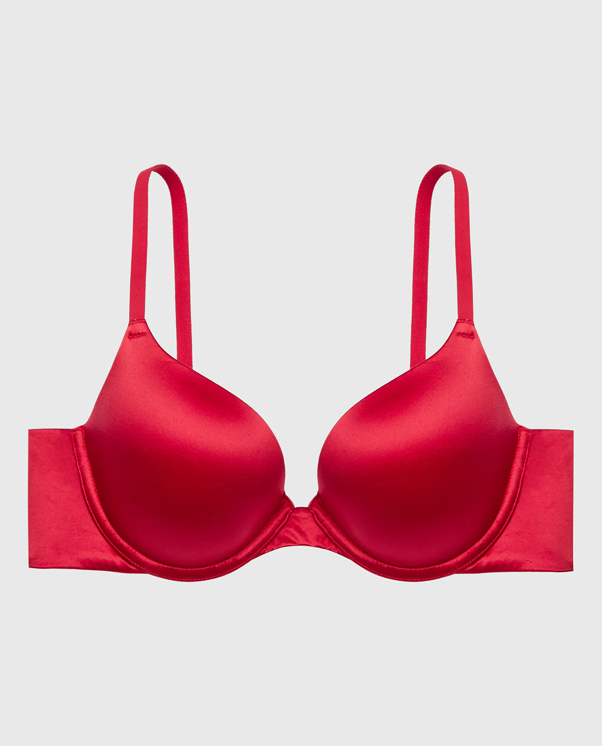 Comfort Lightly Lined Demi Bra in Crimson - Image 4