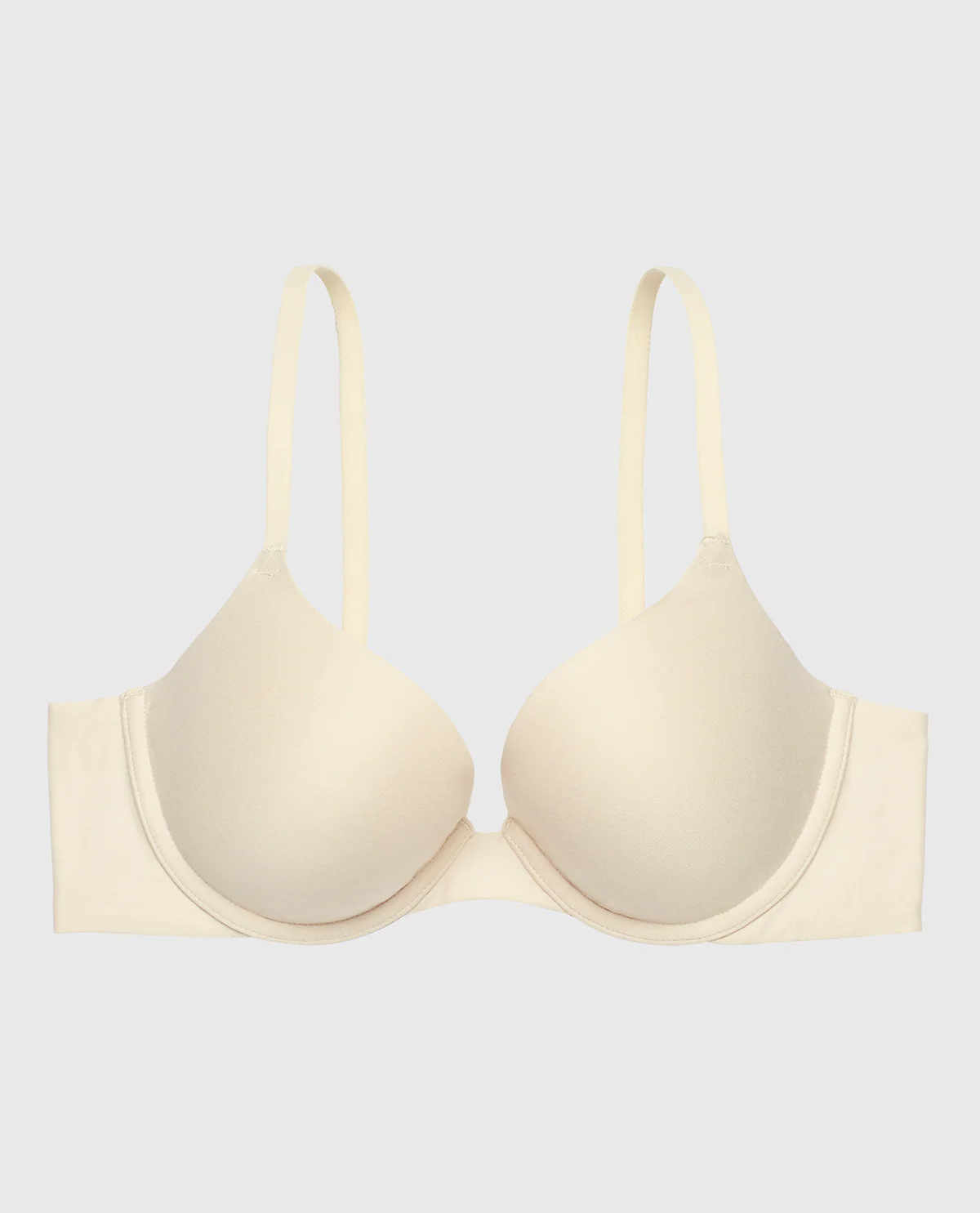 Comfort Lightly Lined Demi Bra in Oatmeal Heather - Image 4