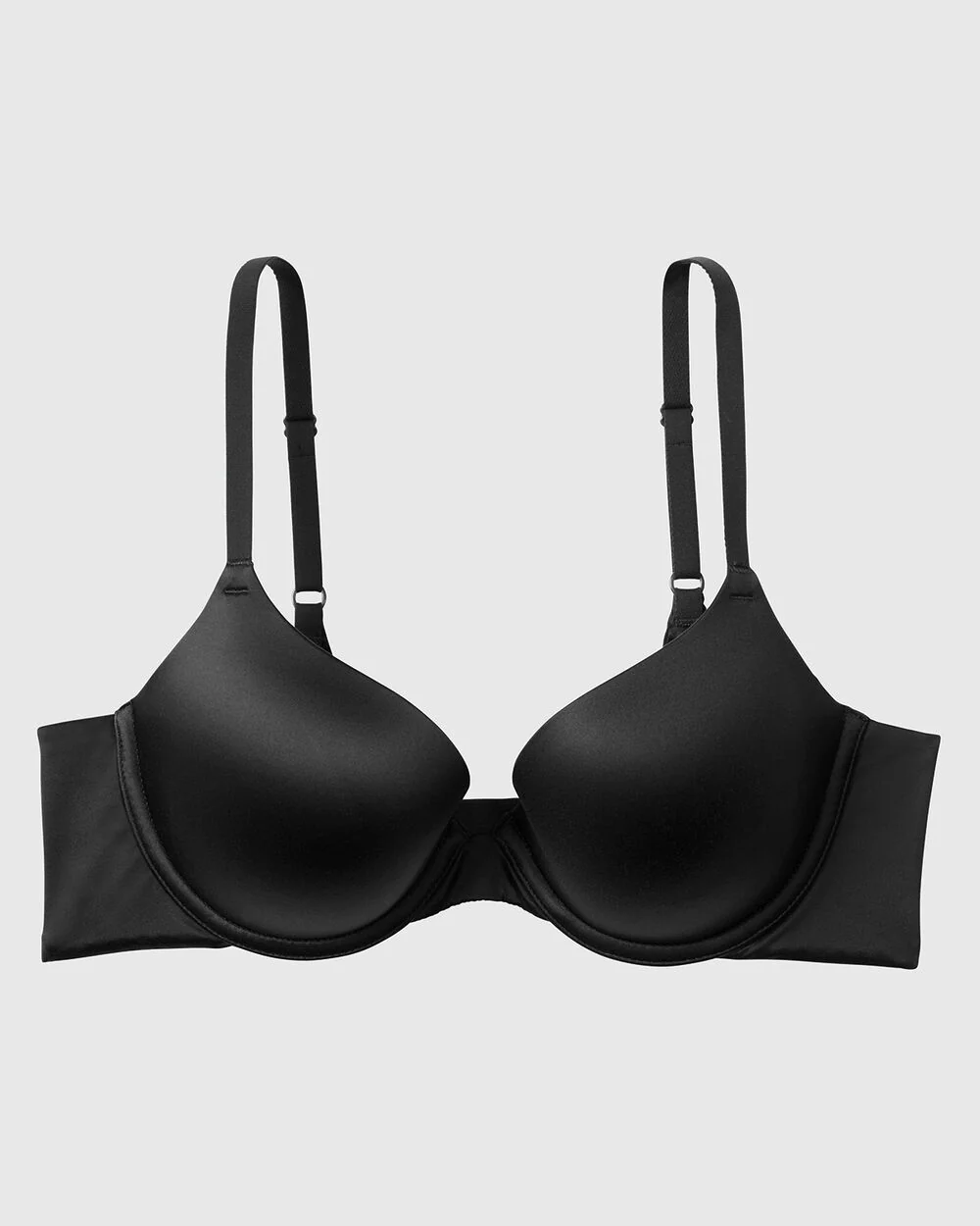 Comfort Lightly Lined Demi Bra in Tuxedo Black - Image 4