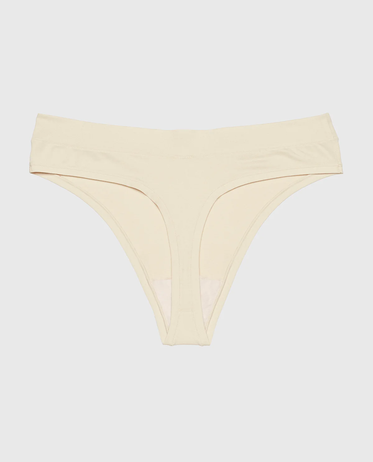 Comfort Thong Panty in Oatmeal Heather - Image 5