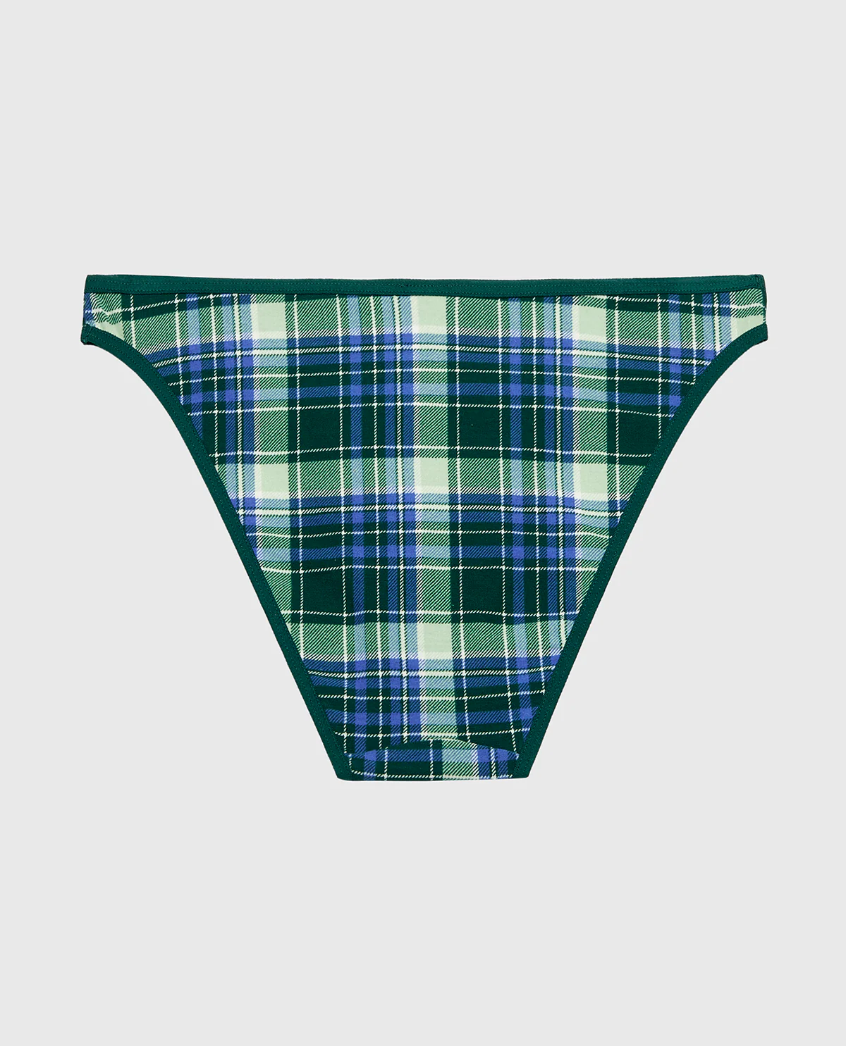 Cotton Bikini Panty in Evergreen Plaid - Image 5