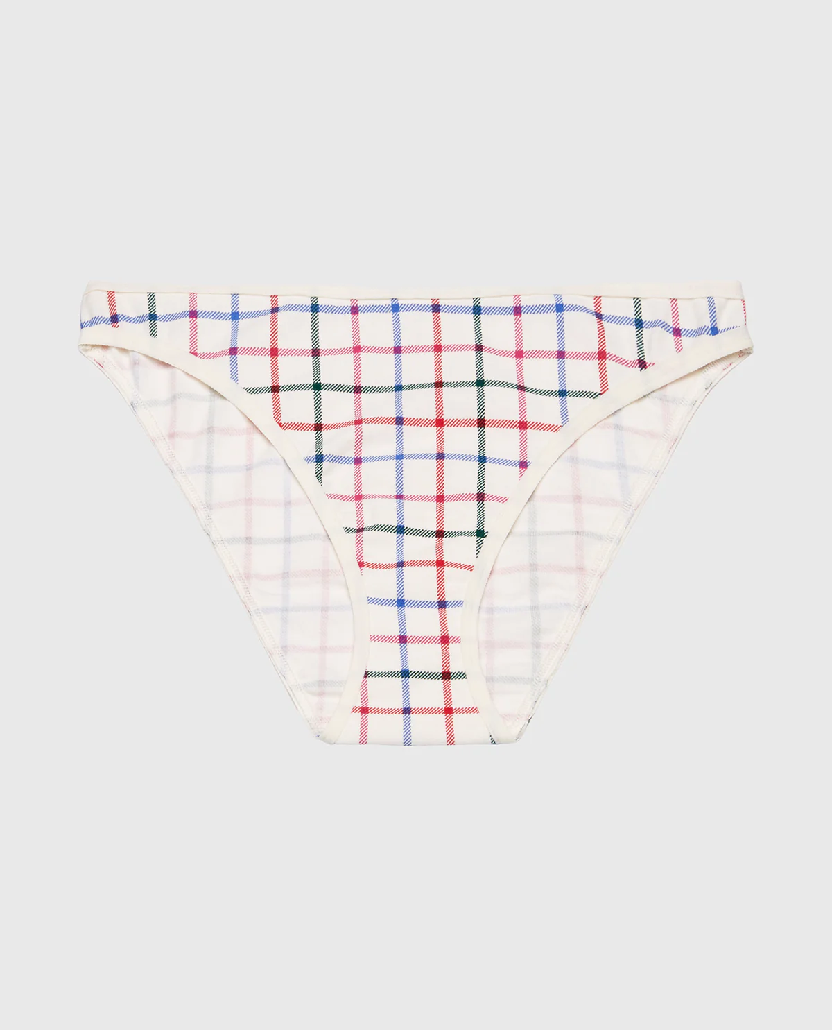 Cotton Bikini Panty in Jingle Plaid - Image 4