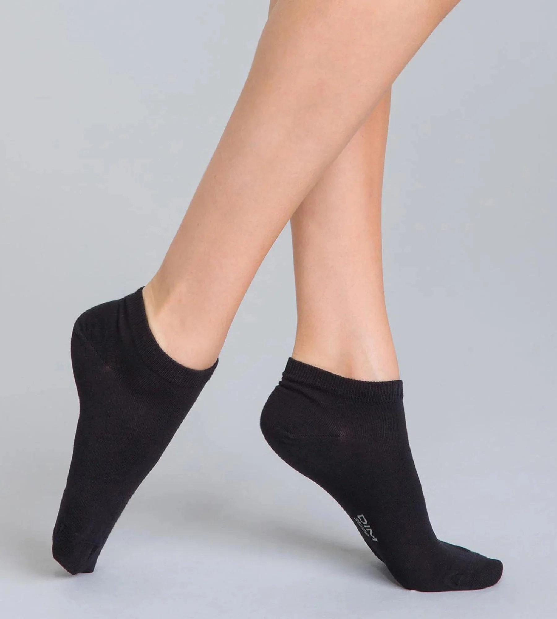 Cotton Low-Cut Socks in Tuxedo Black