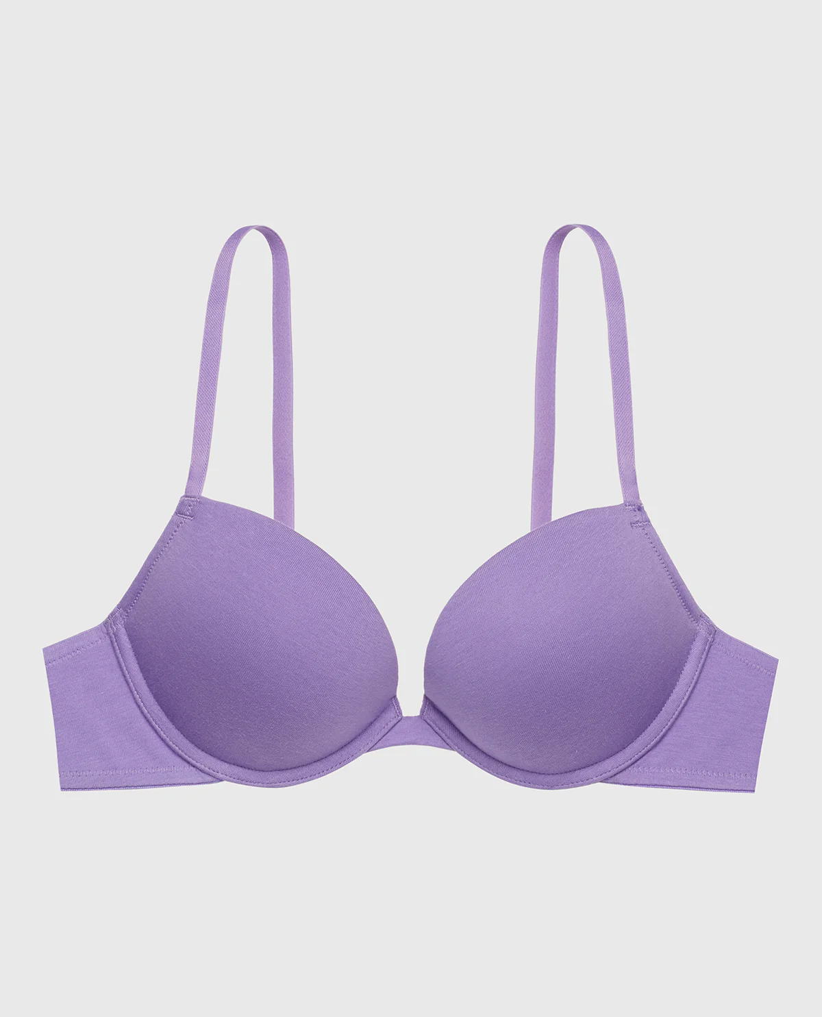 Cotton Push Up Bra in Paisley Purple - Image 4