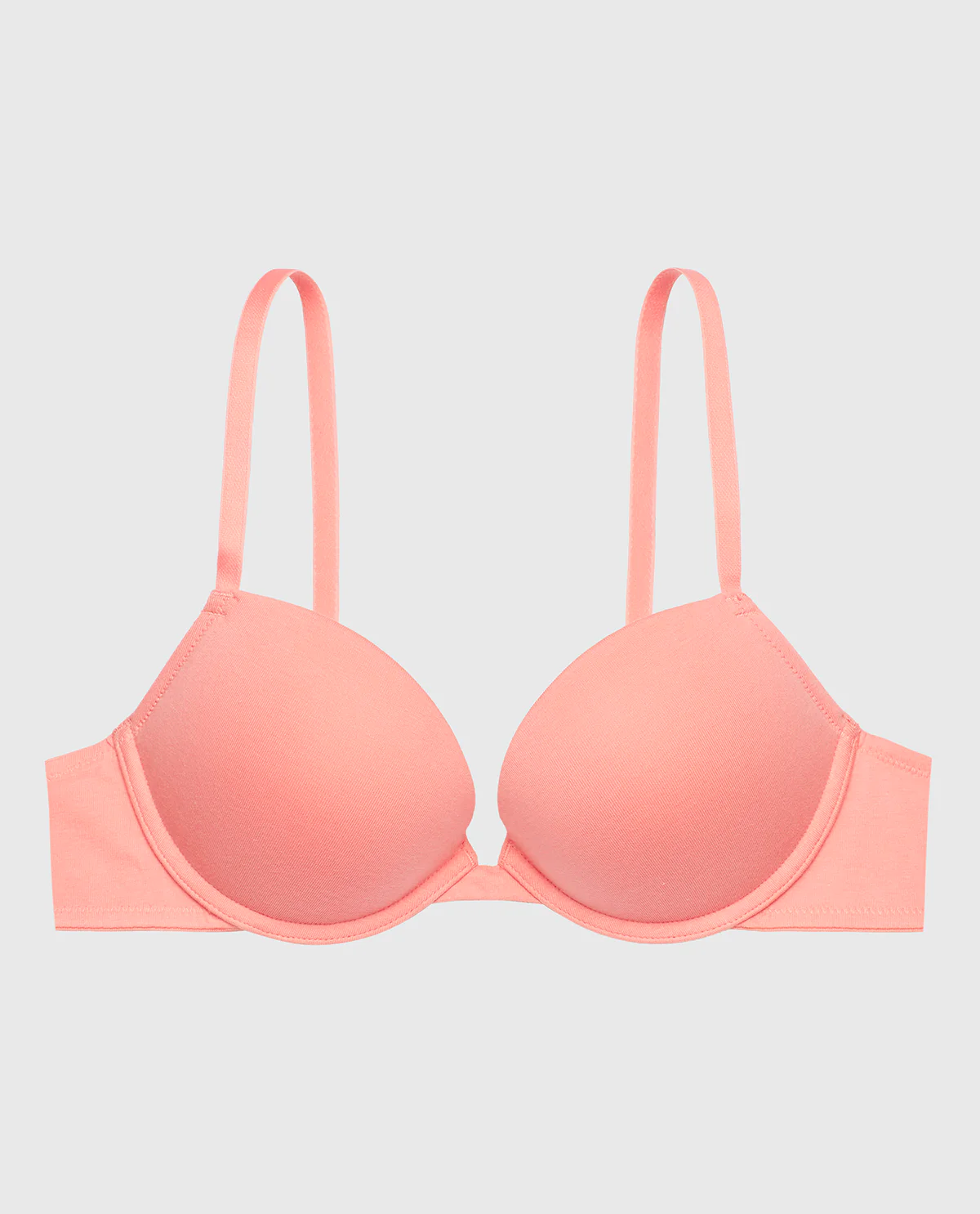 Cotton Push Up Bra in Peach Fizz - Image 4