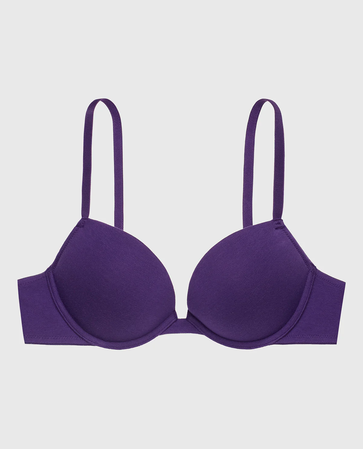 Cotton Push Up Bra in Petunia Purple - Image 5