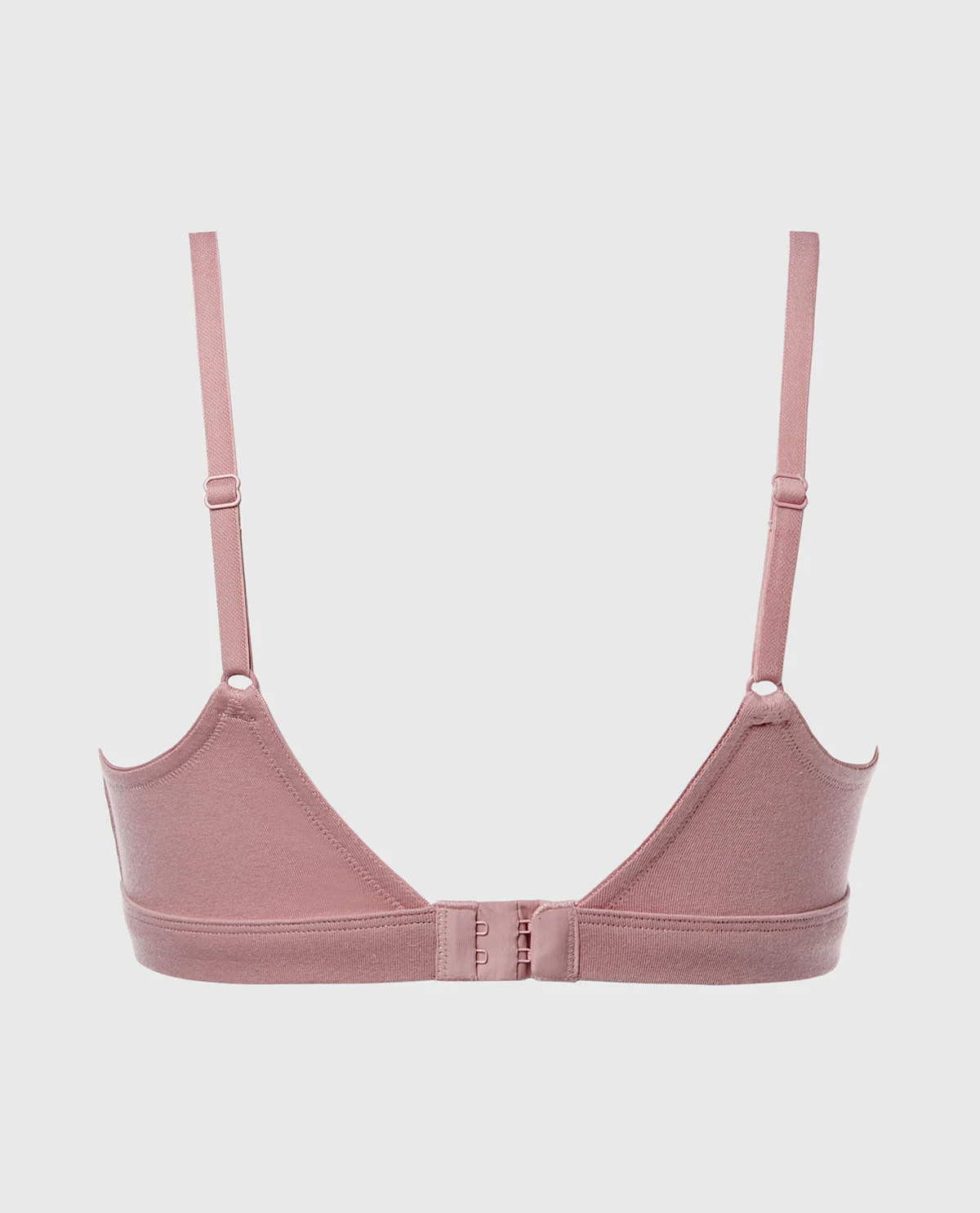 Cotton Scoop Bralette in Sheer Mauve - Image 5