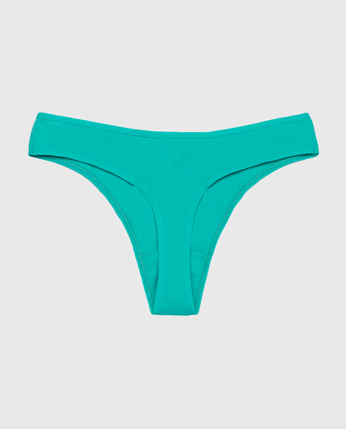Cotton Thong Panty in Beach Teal - Image 5