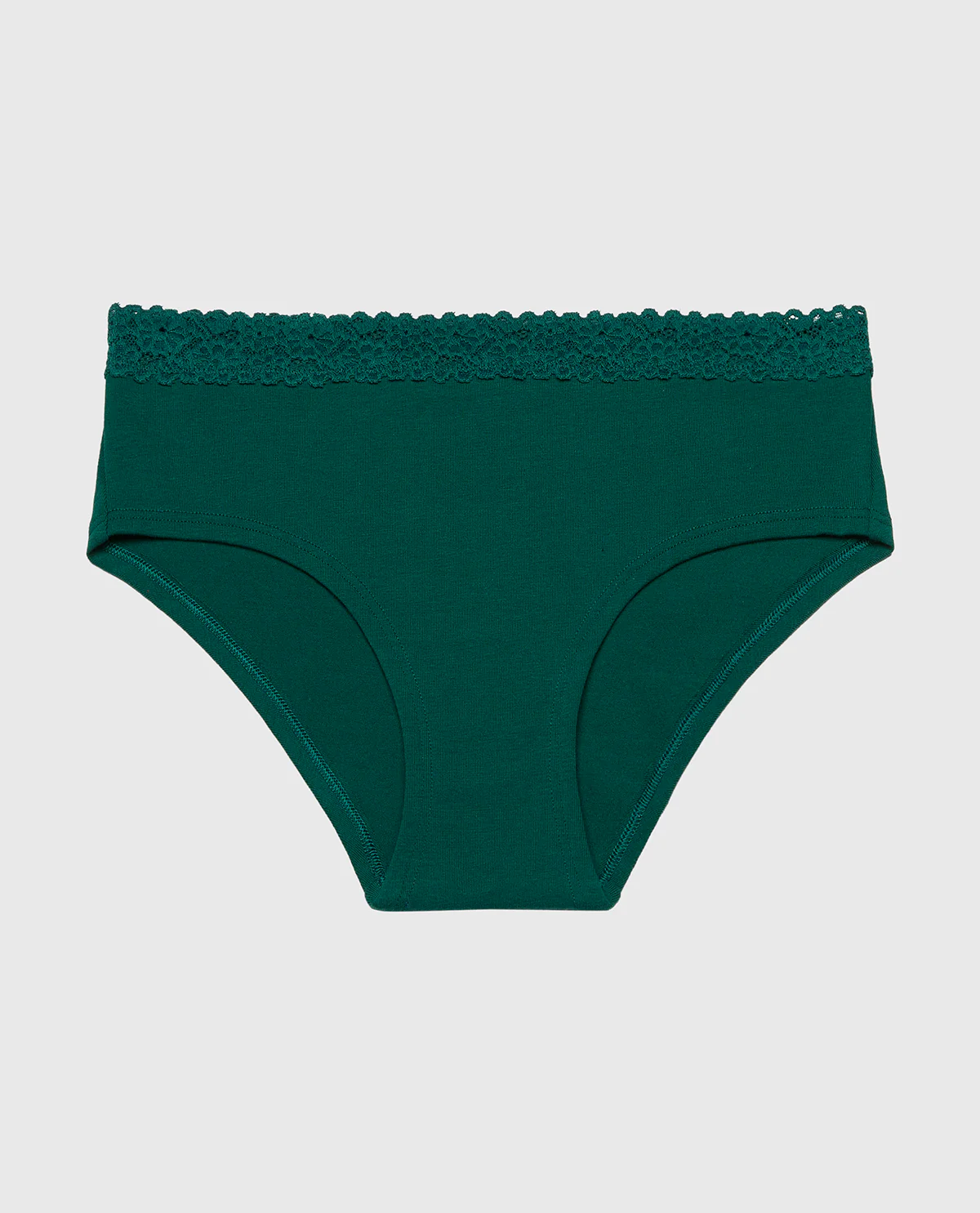 Cozy Trim Hipster Panty in Emerald Green - Image 4