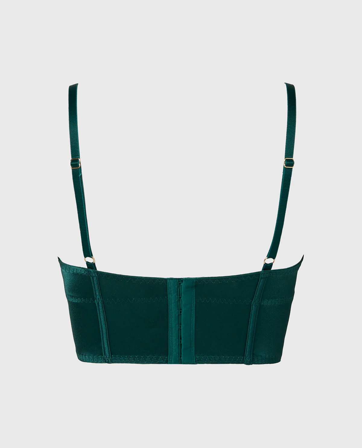 Demi Cup Bustier Bra Top in Emerald Green - Image 5