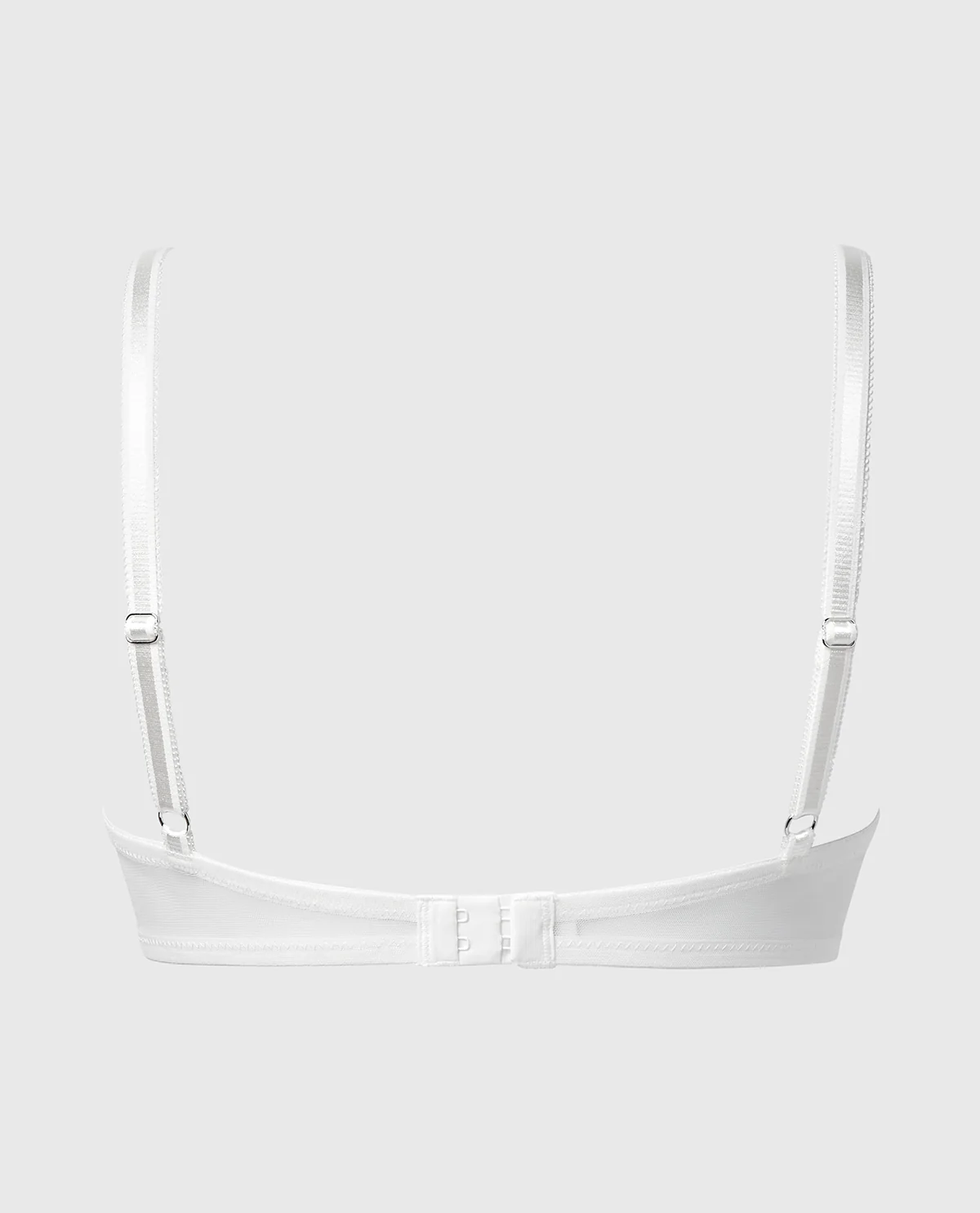 Designer Collection Unlined Demi Bra With Breezy Embroidery in Ivory - Image 5