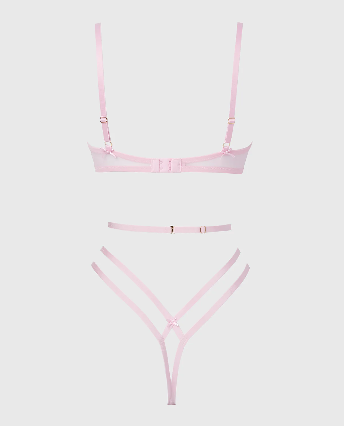Designer Collection Unlined Demi Teddy With Be Mine Embroidery in Sweet Dream - Image 5