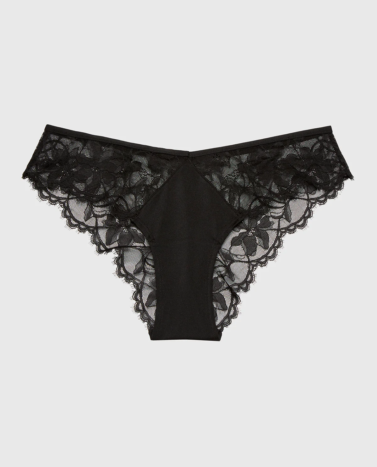 Diva Cheeky Panty With Afterglow Lace in Tuexdo Black - Image 4