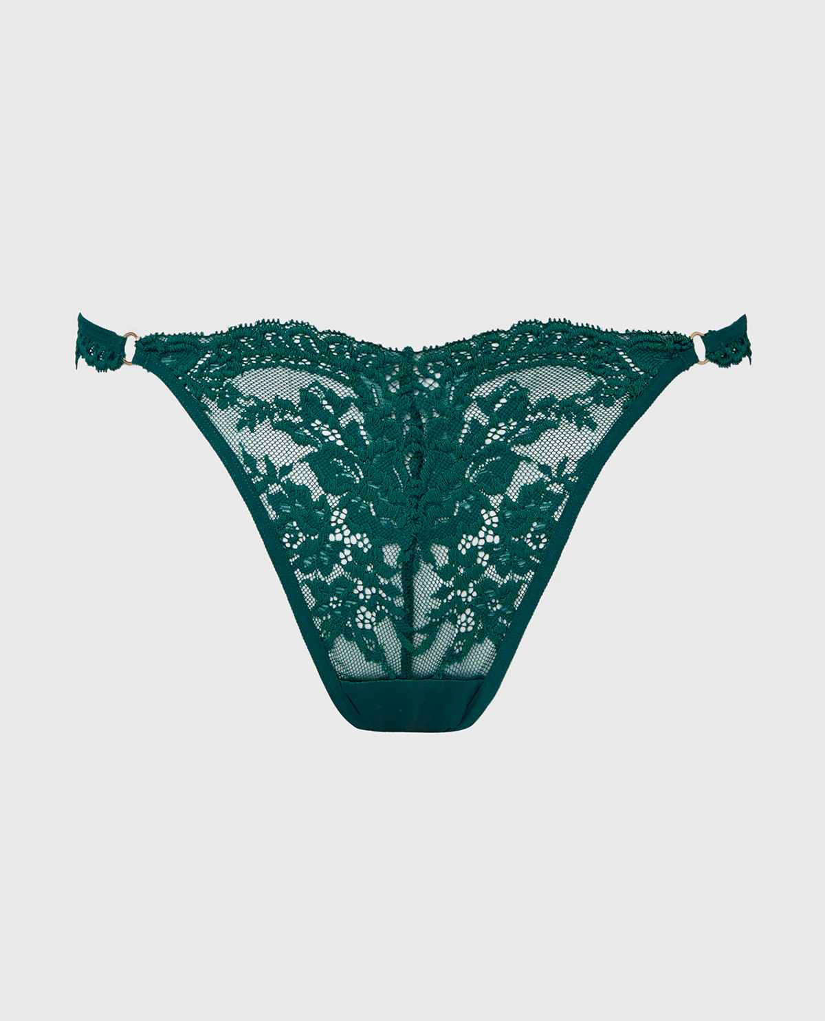 Diva Cheeky Thong Lace Panty in Emerald Green - Image 4