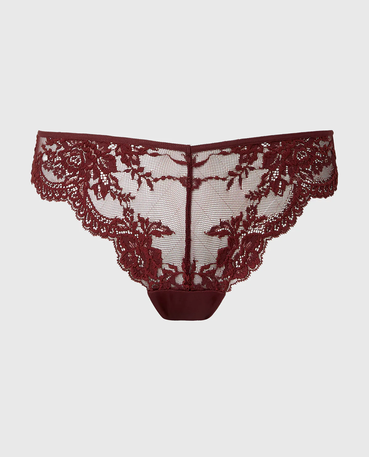 Diva Cheeky V-Waist Lace Panty in Bitter Chocolate - Image 4
