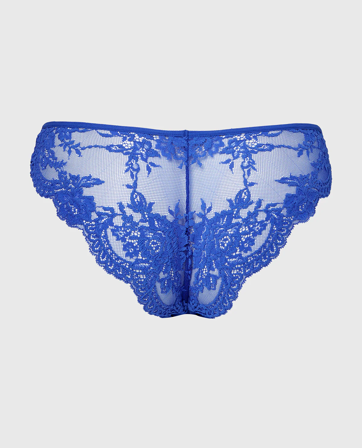 Diva Cheeky V-Waist Lace Panty in Dazzling Blue - Image 5