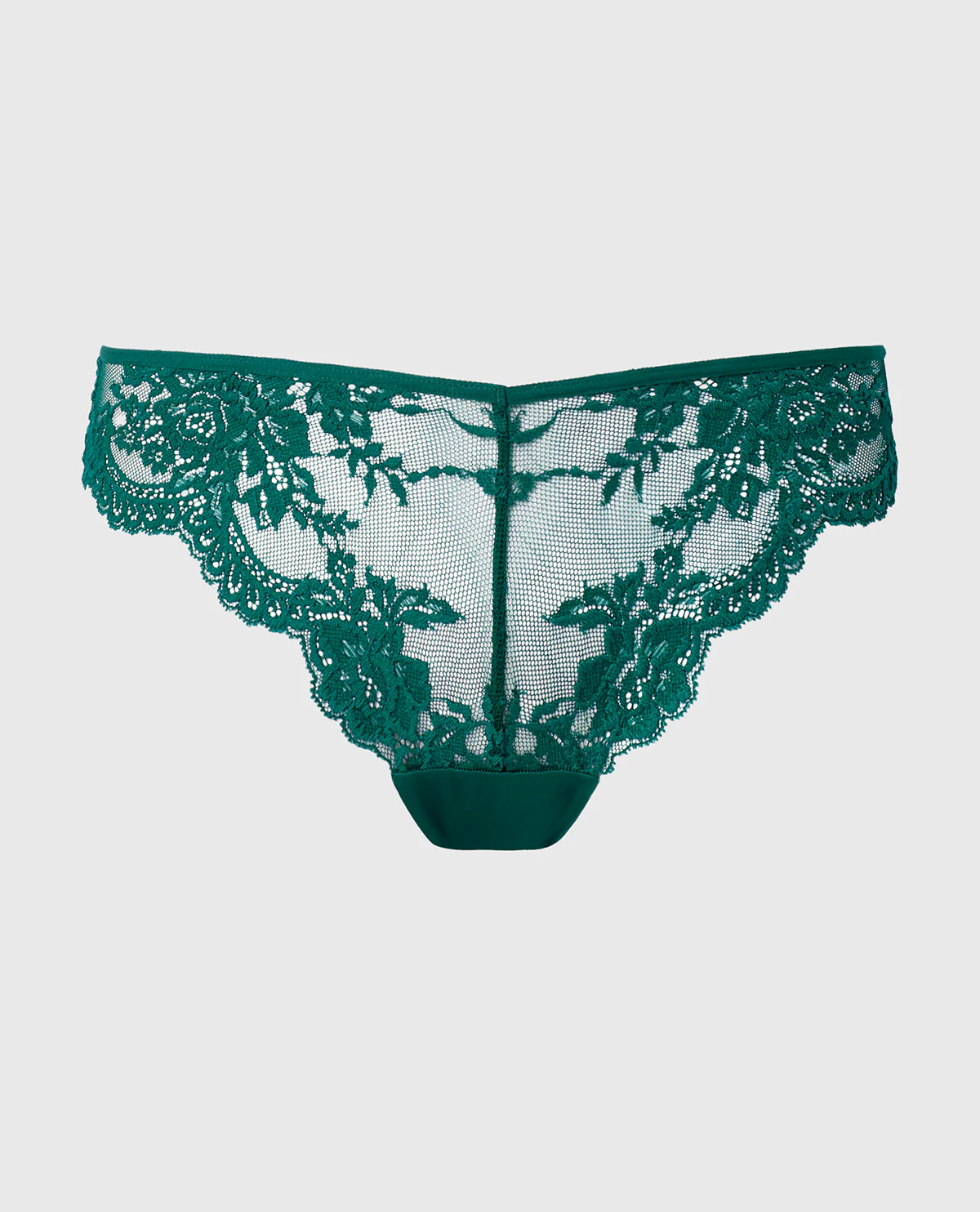 Diva Cheeky V-Waist Lace Panty in Emerald Green - Image 4