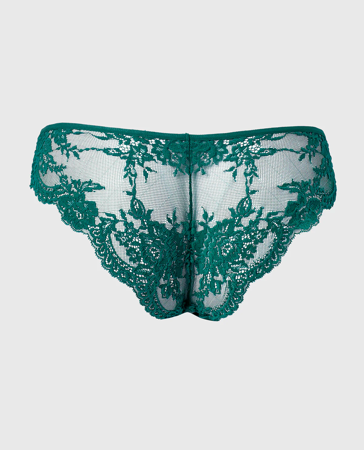 Diva Cheeky V-Waist Lace Panty in Emerald Green - Image 5