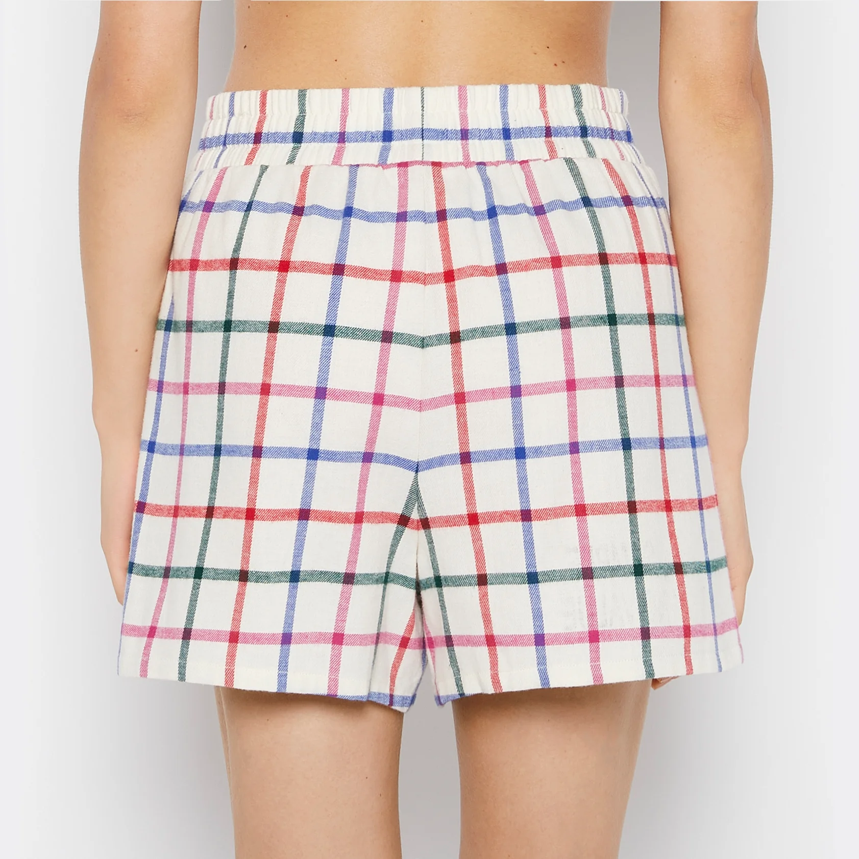 Flannel Boxer Short in Large Jingle Plaid - Image 3